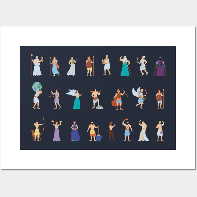 Greek mythology - Ancient Greek gods and myths Wall Art by OutfittersAve